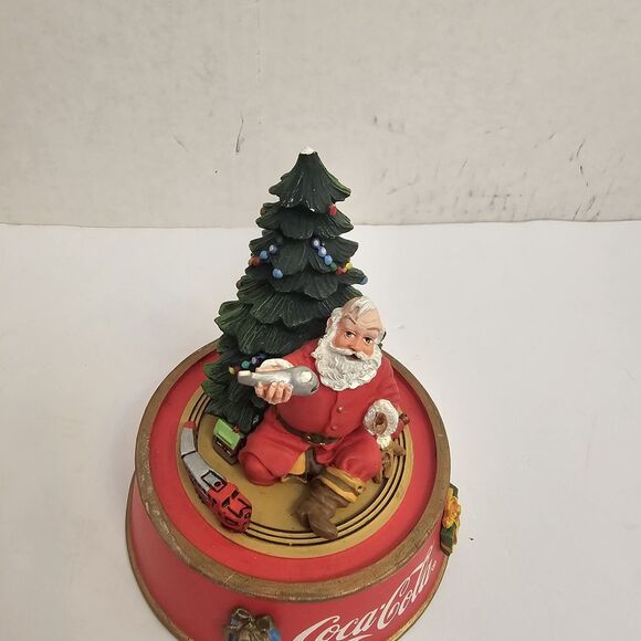 vtg coca cola collectibles Ice Bucket Franklin Mint Holiday Figurine Polar Santa - Picture 13 of 16